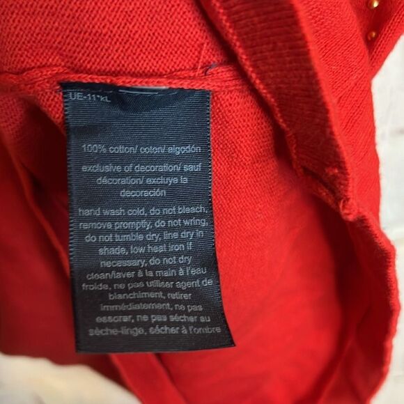 NWT WOMENS M TOMMY HILFIGER SILVER DIAMOND EMBELLISH HOLIDAY RIBBED LONG SLEEVE - Picture 8 of 10